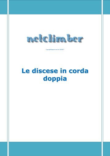 Le discese in corda doppia - Netclimber