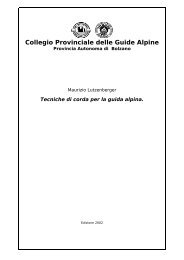 Tecniche di corda per la guida alpina - Maurizio Lutzenberger