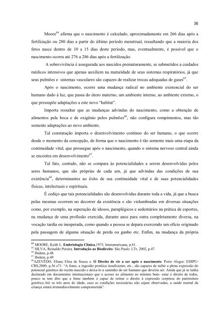 Mestrado em Direito O ESTATUTO JURÍDICO DO EMBRIÃO ...