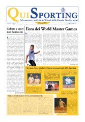 L'ora dei World Master Games - Circolo della Stampa - Sporting