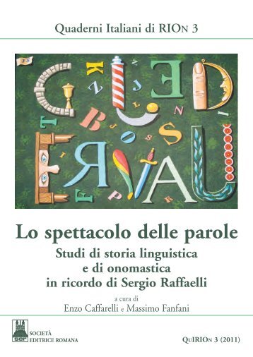 Lo spettacolo delle parole - Prof. Sergio Raffaelli