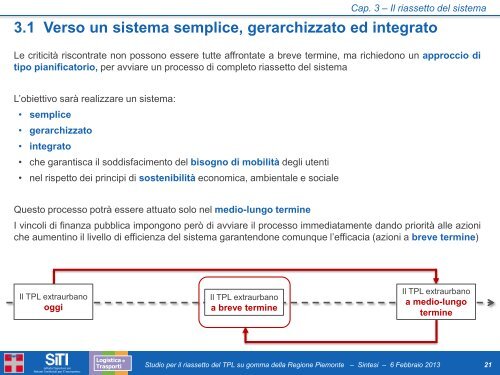 Considerazioni - SiTI - Istituto Superiore sui Sistemi Territoriali per l ...