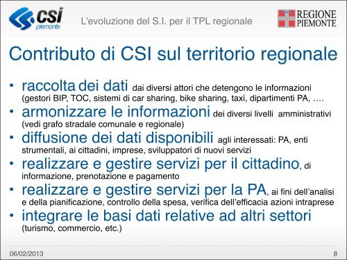 Considerazioni - SiTI - Istituto Superiore sui Sistemi Territoriali per l ...