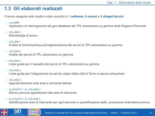 Considerazioni - SiTI - Istituto Superiore sui Sistemi Territoriali per l ...