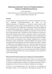 Bedeutung kondensierter Tannine und Polyphenoloxidase in