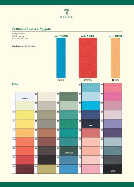 Fettuccia - Toscano Mercerie