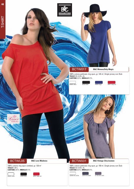 catalogo t-shirt donna - contactcaps.it