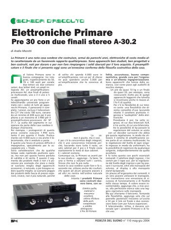 Elettroniche Primare - Newaudio.It