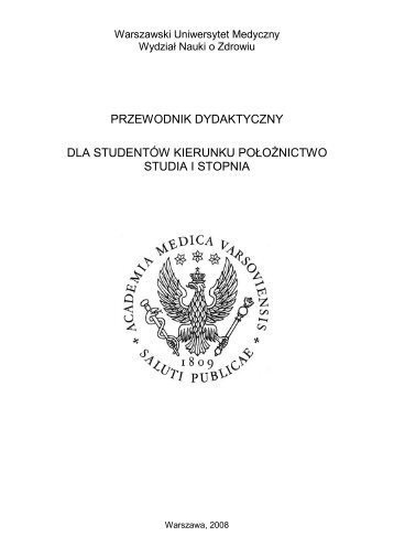 kształcenie w zakresie badań w położnictwie - Warszawski ...