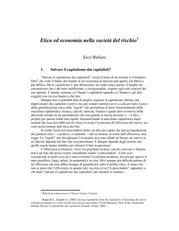 Etica ed Economia - E. Rullani (pdf, it, 71 KB, 4/7/11)