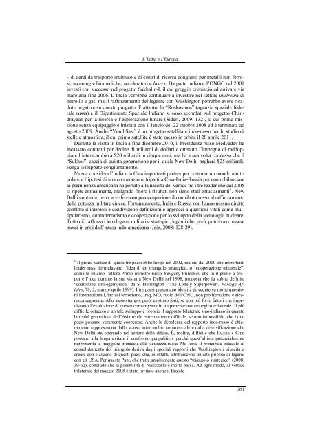 L'India e gli altri Nuovi equilibri della geopolitica - Ispi