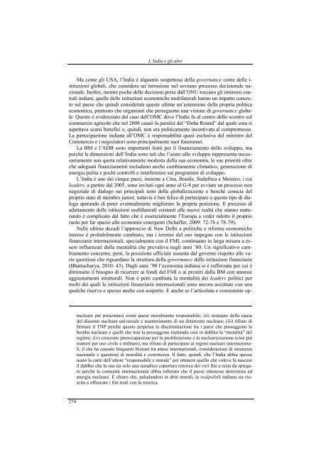 L'India e gli altri Nuovi equilibri della geopolitica - Ispi