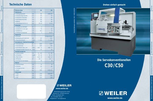 C30/ C50 - Weiler Werkzeugmaschinen GmbH