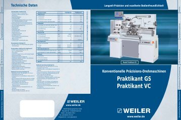 Praktikant GS Praktikant VC - Weiler Werkzeugmaschinen GmbH