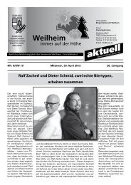 2013 Mitteilungsblatt Nr. 9 - Gemeinde Weilheim / Baden