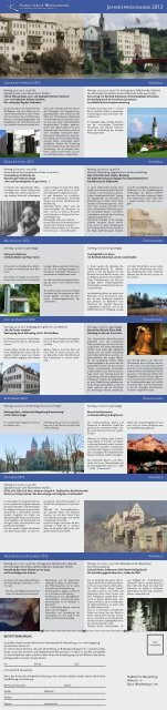 Jahresprogramm 2012 - Wasserburg am Inn!