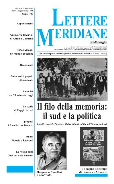 Le pagine del tempo di Domenico Monoriti La ... - Lettere Meridiane