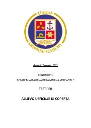 Test Coperta B - Accademia Italiana Marina Mercantile