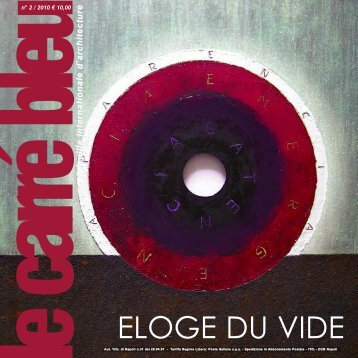 ELOGE DU VIDE - Le Carré Bleu