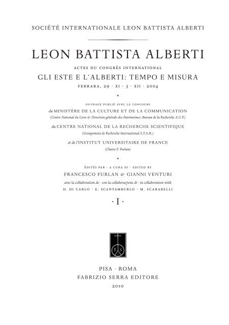 Cassani Saggio Su L B Alberti Accademia Di Belle Arti Di Venezia