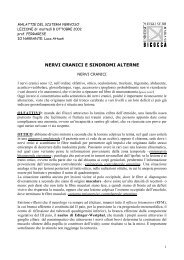 NERVI CRANICI E SINDROMI ALTERNE