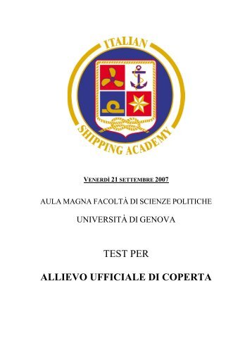 TEST PER - Accademia Italiana Marina Mercantile