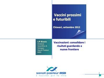 Vaccini prossimi e futuribili - ASL n. 4 Chiavarese