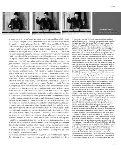 artć + societate / arts + society #38, 2011 20 lei / 11 €, 14 USD - idea