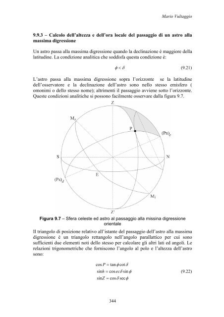 Capitolo 9 Le Effemeridi Nautiche 9.0 – Cenni storici Le Effemeridi ...