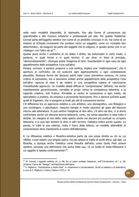 Scarica il volume completo - Fogli Campostrini - Fondazione Centro ...