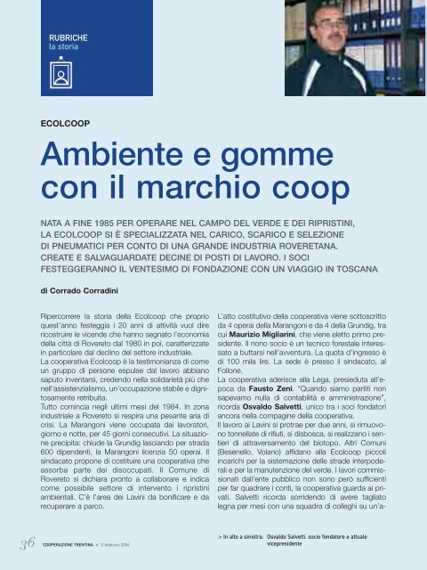 Febbraio - Federazione Trentina della Cooperazione