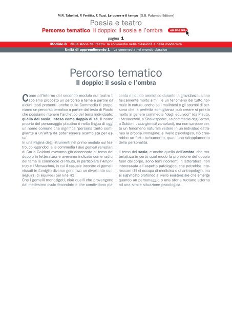 Percorso tematico - Palumbo Editore