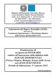 presentazione percorsi didattici - Liceo Rodolico