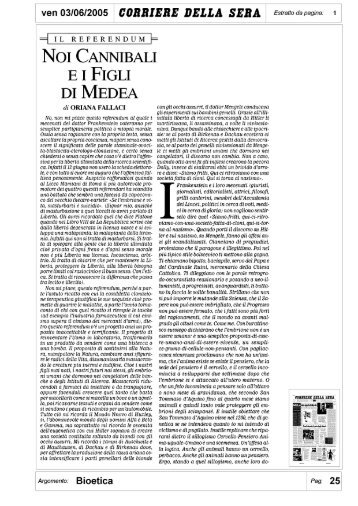 Noi cannibali e i figli di Medea - Movimento per la Vita Romano