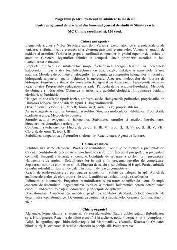 Subiecte pentru examen