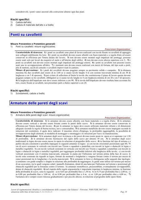 Piano di Sicurezza e Coordinamento - Maniace