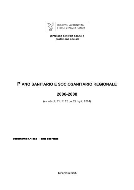 PSSR 2006-08.pdf - Azienda per i Servizi Sanitari n. 5 - &quot;Bassa ...