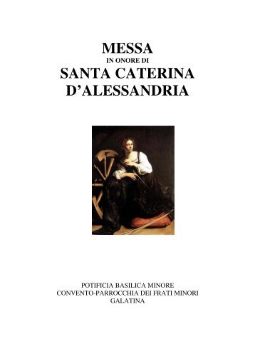 Testo Messa Santa Caterina d'Alessandria - Basilica Orsiniana