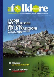 Maggio-Giugno 2009 - Federazione Italiana Tradizioni Popolari