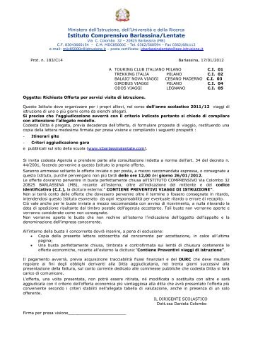 scuola secondaria lentate - Istituto Comprensivo di Barlassina