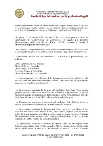 Università di Cagliari - I blog di Unica