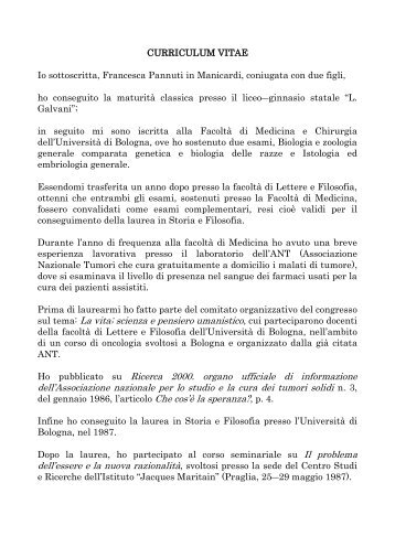 Dott.ssa Francesca Pannuti - ArPaTo.org