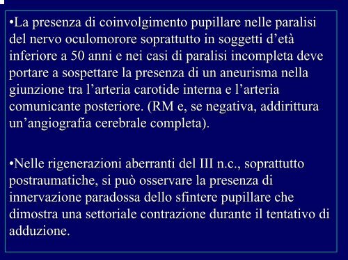 Anomalie pupillari e della accomodazione - Fondazione "GB Bietti"