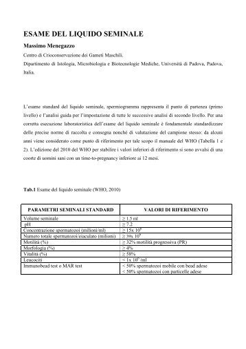 Esame-del-liquido-se.. - Centro di Crioconservazione dei Gameti ...