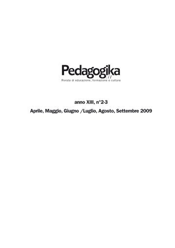 Chi ha paura della pedagogia? - Pedagogika