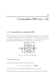 1.1 Generalit`a dei controllori PID - Dipartimento di Ingegneria dell ...