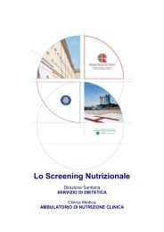 Screening nutrizionale - Ospedali riuniti di Trieste