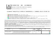 Elenco elaborati progettuali minimi - Comune di Gubbio