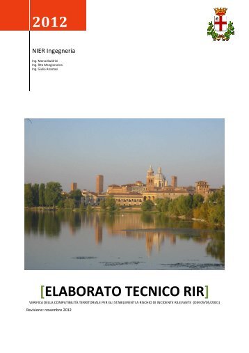 2012 [ELABORATO TECNICO RIR] - Eventi a Mantova