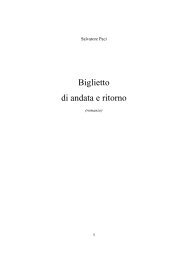 Biglietto di andata e ritorno - Salvatore Paci